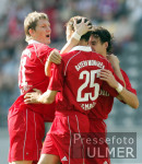 Fussball DFB-Pokal 1. Runde: Neuruppin - Muenchen, Jubel