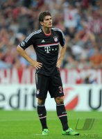 Fussball CHL  Saison 2011/2012:  Mario Gomez (FC Bayern Muenchen)