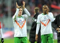 Fussball 1. Bundesliga, Saison 2011/2012: Clemens Fritz, Naldo (v. li., SV Werder Bremen)