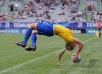 Fussball Frauen FIFA U 20  WM  2008    Salto - Einwurf LEAH (BRA)