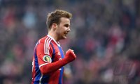 Fussball DFB Pokal Achtelfinale 14/15: JUBEL Mario Goetze (FC Bayern Muenchen)