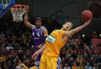 Basketball 1. Bundesliga 14/15 Hauptrunde:  Walter Tigers Tuebingen - BG Goettingen