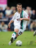 Fussball 1. Bundesliga: Moenchengladbach, BAUMJOHANN Einzelaktion