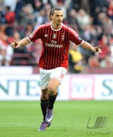 FUSSBALL SERIE A:  Jubel Zlatan Ibrahimovic (AC Mailand)