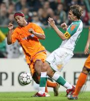 Fussball, Champions League: Bremen - Barcelona