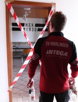 Fussball Bezirksliga 2019/2020; Corona-Training beim SV Hirrlingen (Kreis Tuebingen)