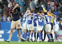 Fussball 2. Bundesliga: Bochum - 60 Muenchen, 60 enttaeuscht Bochum feiert