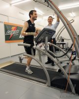 FUSSBALL International: Alexander Frei beim Gatorade  Sweat Test