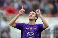 FUSSBALL SERIE A:  Jubel Gonzalo Rodriguez (AC Florenz)