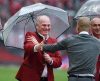 Fussball 1. Bundesliga Saison 15/16: Jubel FC Bayern Muenchen