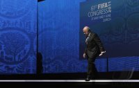 FUSSBALL INTERNATIONAL:   61. FIFA  Kongress in Zuerich 2011 FIFA Praesident  Blatter (SUI)