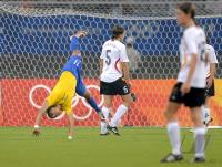 FUSSBALL  Olympia 2008  Peking  Halbfinale Brasilien - Deutschland