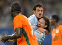 FUSSBALL  Olympia 2008  Peking  Vorrunde Elfenbeinkueste - Argentinien