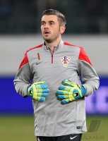 Fussball International Testspiel: Torwart Stipe Pletikosa (Kroatien)