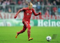 Fussball CHL  Saison 2011/2012:  Arjen Robben (FC Bayern Muenchen)