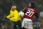 Fussball UCL: Dortmund - Mailand, Zweikampf