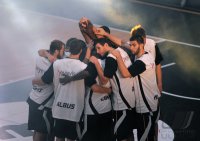 Basketball 1. Bundesliga 2011/2012:  Walter Tigers Tuebingen - Brose Baskets Bamberg