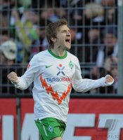Fussball 1. Bundesliga  Saison 2010/2011:  SC Freiburg - SV Werder Bremen
