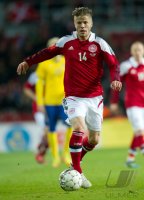 FUSSBALL INTERNATIONALES TESTSPIEL: Daenemark - Schweden