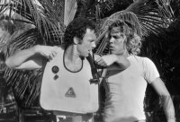 Fussball Franz BECKENBAUER als Taucher in Mexiko.