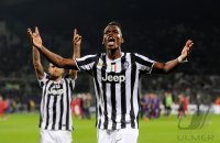 Fussball Europa League Saison 2013/2014: JUBEL Paul Pogba (Juventus Turin)