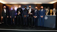 Fussball FIFA The Best Football Awards 2020: Gruppenbild FC Bayern Muenchen