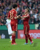 FUSSBALL DFB POKAL  Saison 2012/2013:  FC Bayern Muenchen - VfL Wolfsburg