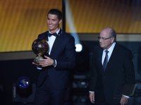 Fussball International  FIFA Ballon d Or 2014: Ronaldo,Blatter