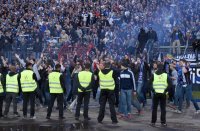 Fussball, 1. Bundesliga  Saison 2014/2015 Relegation: Karlsruher SC - Hamburger SV