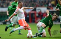 Fussball 1. Bundesliga Saison 12/13: Werder Bremen - FC Bayern Muenchen