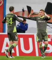 Fussball 1. Bundesliga: Rostock - Bremen