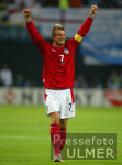 FUSSBALL Weltmeisterschaft Jubel David Beckham (ENG) Argentinien vs. England