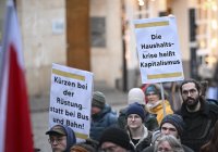 DGB Kundgebung auf dem Tuebinger Marktplatz