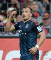 Fussball  1. Bundesliga  13/14: JUBEL Xherdan Shaqiri (FC Bayern Muenchen)