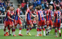 Fussball 1. Bundesliga Saison 14/15: FC Bayern Muenchen - Eintracht Frankfurt