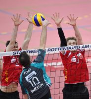 Volleyball  1. Bundesliga  14/15 Playoffs:  TV Rottenburg - SWD powervolleys Dueren