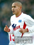 Fussball Bundesliga: Takahara, laufend Hamburger SV