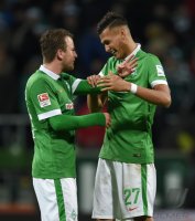 Fussball, 1. Bundesliga  Saison 2014/2015: SV Werder Bremen - Borussia Dortmund