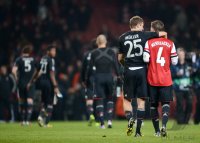 FUSSBALL INTERNATIONAL CHL ACHTELFINALE 12/13:  FC Arsenal London - FC Bayern Muenchen