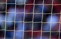 Fussball 1. Bundesliga : Das Tor mit dem Pfosten und Tornetz