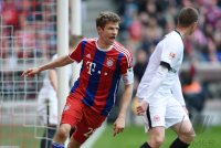 Fussball 1. Bundesliga Saison 14/15: FC Bayern Muenchen - Eintracht Frankfurt