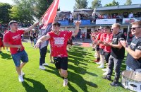 Fussball Relegation zur Oberliga, Rueckspiel 21/22: FC Holzhausen - FC Denzlingen