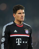 Fussball CHL  Saison 2011/2012: Mario Gomez (FC Bayern Muenchen)