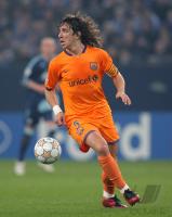 Fussball, Champions League: Barcelona, PUYOL Einzelaktion