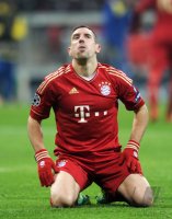 Fussball CHL  Saison 2011/2012: Franck Ribery (FC Bayern Muenchen)