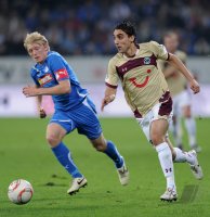 Fussball 1. Bundesliga  Saison 2010/2011:  TSG 1899 Hoffenheim - Hannover 96