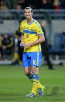 Fussball WM Qualifikation 2014 Playoff: Enttaeuschung Zlatan Ibrahimovic (Schweden)