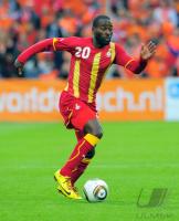 Fussball International: Ghana, OWUSU-ABEYIE  am Ball