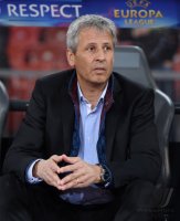 Fussball Europa League Saison 2014/2015: Trainer Lucien Favre (Borussia Moenchengladbach)