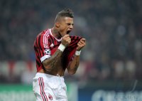 Fussball CHL  Saison 2011/2012:  EMOTION PUR! Kevin Prince Boateng (AC Mailand)
